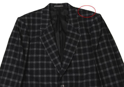 COMME des GARCONS HOMME Wool Nylon Check Jacket Size S