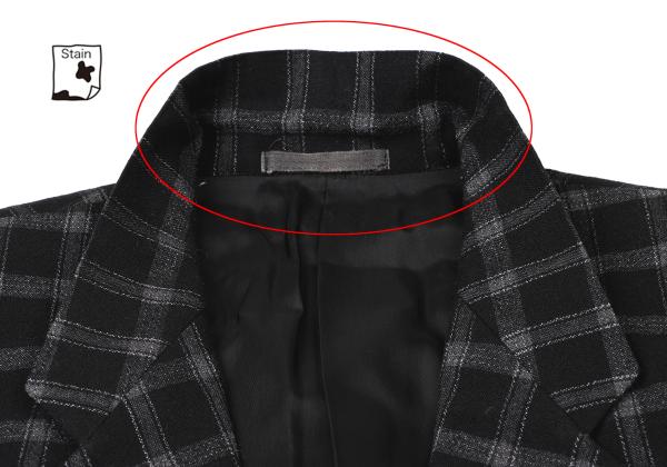 COMME des GARCONS HOMME Wool Nylon Check Jacket Size S