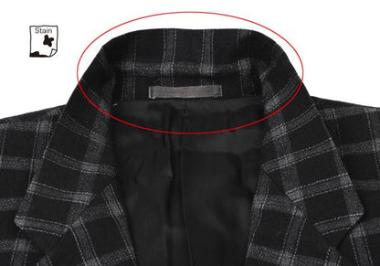 COMME des GARCONS HOMME Wool Nylon Check Jacket Size S