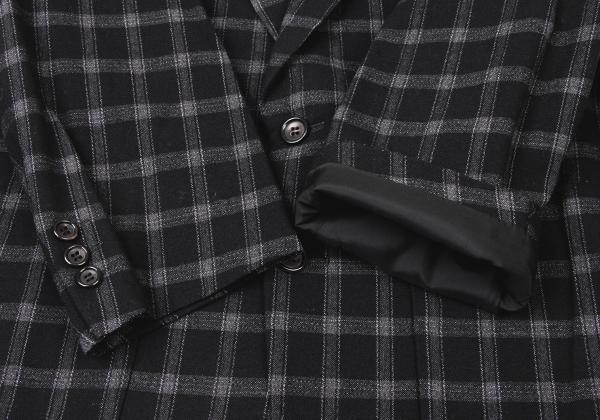 COMME des GARCONS HOMME Wool Nylon Check Jacket Size S