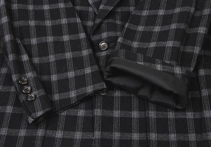 COMME des GARCONS HOMME Wool Nylon Check Jacket Size S