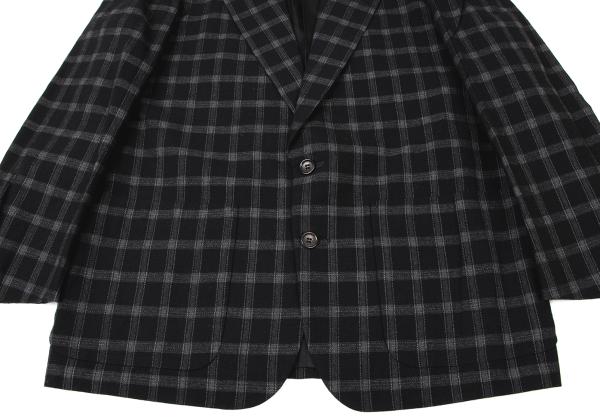 COMME des GARCONS HOMME Wool Nylon Check Jacket Size S