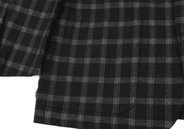 COMME des GARCONS HOMME Wool Nylon Check Jacket Size S