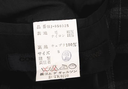 COMME des GARCONS HOMME Wool Nylon Check Jacket Size S
