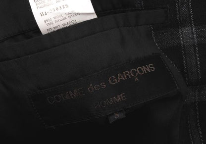 COMME des GARCONS HOMME Wool Nylon Check Jacket Size S