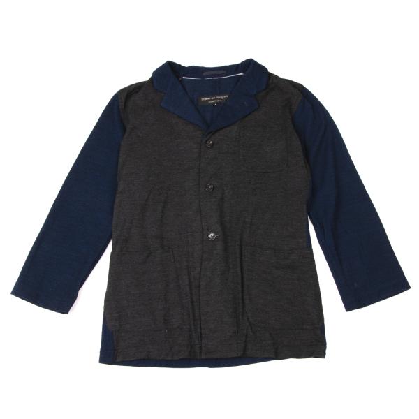 COMME des GARCONS HOMME PLUS Bicolor Wool Jacket Gray Size M
