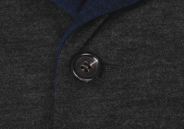 COMME des GARCONS HOMME PLUS Bicolor Wool Jacket Gray Size M