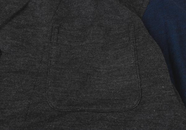COMME des GARCONS HOMME PLUS Bicolor Wool Jacket Gray Size M