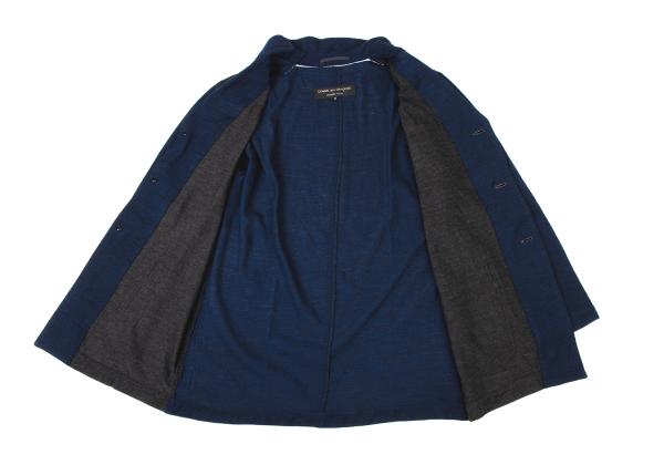 COMME des GARCONS HOMME PLUS Bicolor Wool Jacket Gray Size M