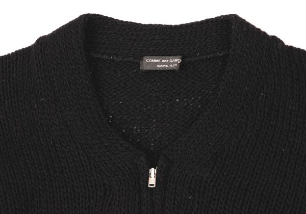 COMME des GARCONS HOMME PLUS Wool Zip Jacket Black Size M