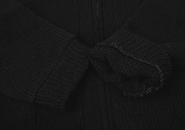 COMME des GARCONS HOMME PLUS Wool Zip Jacket Black Size M