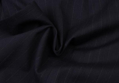 Y's 21AW Striped Lapel Long Jacket Blue Size 2