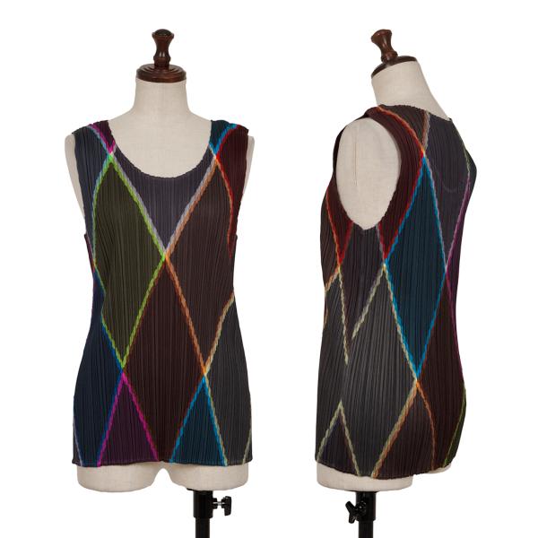 PLEATS PLEASE Pleats Multi Rhombus Design Top Multi Size 3