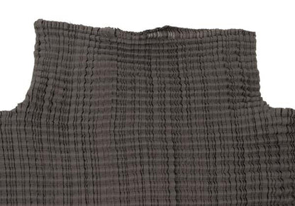 ISSEY MIYAKE Stretch Pleated Long Sleeve Top Khaki Size M