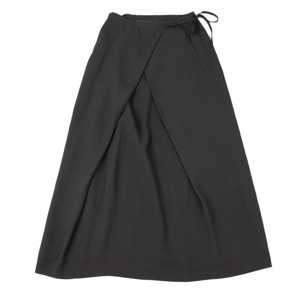 JURGEN LEHL Silk String Midi Skirt Charcoal Gray Size M