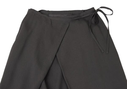 JURGEN LEHL Silk String Midi Skirt Charcoal Gray Size M