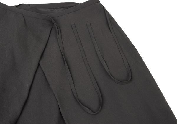JURGEN LEHL Silk String Midi Skirt Charcoal Gray Size M