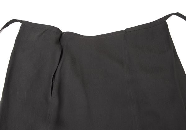 JURGEN LEHL Silk String Midi Skirt Charcoal Gray Size M