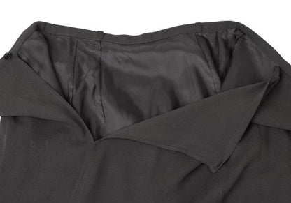 JURGEN LEHL Silk String Midi Skirt Charcoal Gray Size M