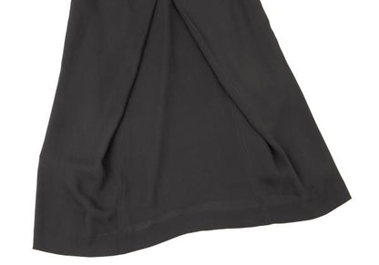 JURGEN LEHL Silk String Midi Skirt Charcoal Gray Size M