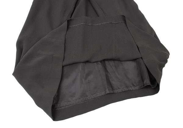 JURGEN LEHL Silk String Midi Skirt Charcoal Gray Size M