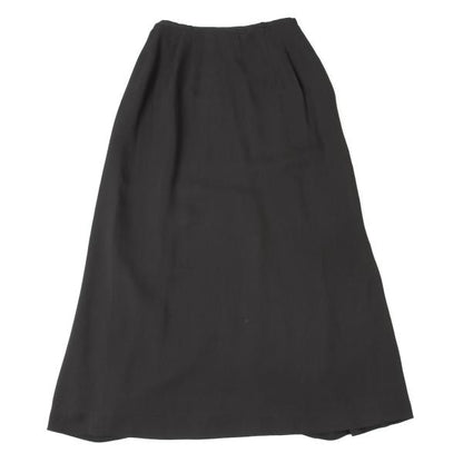 JURGEN LEHL Silk String Midi Skirt Charcoal Gray Size M