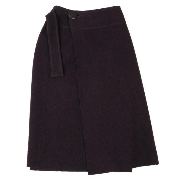 JURGEN LEHL Wool Wrap Skirt Purple Size M