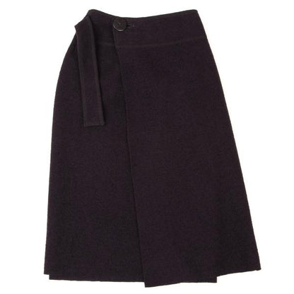 JURGEN LEHL Wool Wrap Skirt Purple Size M