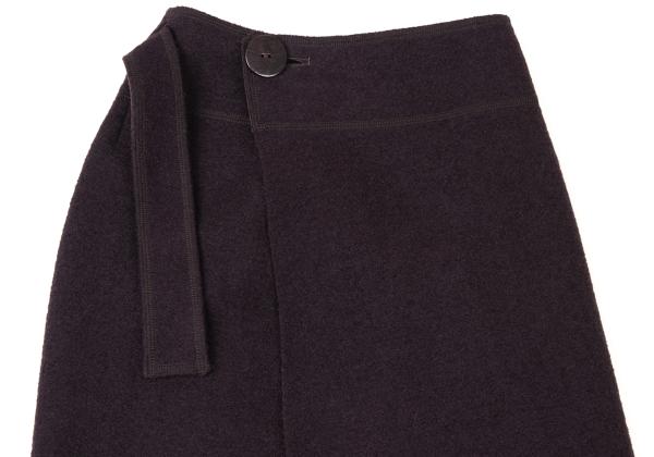 JURGEN LEHL Wool Wrap Skirt Purple Size M