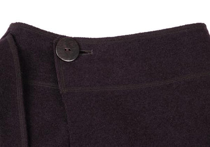 JURGEN LEHL Wool Wrap Skirt Purple Size M