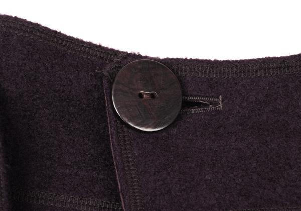 JURGEN LEHL Wool Wrap Skirt Purple Size M