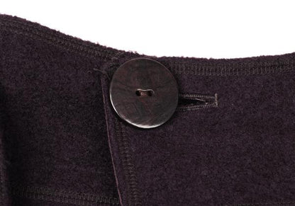 JURGEN LEHL Wool Wrap Skirt Purple Size M