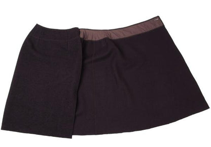 JURGEN LEHL Wool Wrap Skirt Purple Size M