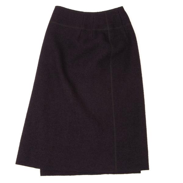 JURGEN LEHL Wool Wrap Skirt Purple Size M