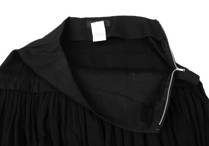 Y's Rayon Paneled Pleated Skirt Black Size 1