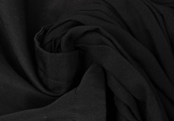Y's Rayon Paneled Pleated Skirt Black Size 1