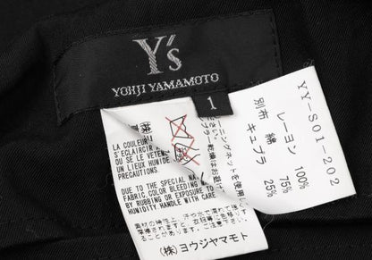 Y's Rayon Paneled Pleated Skirt Black Size 1