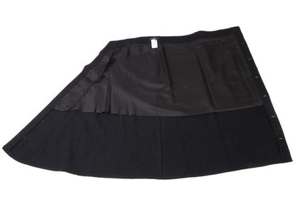 Y's Wool Many Button Wrap Midi Skirt Navy Size 3