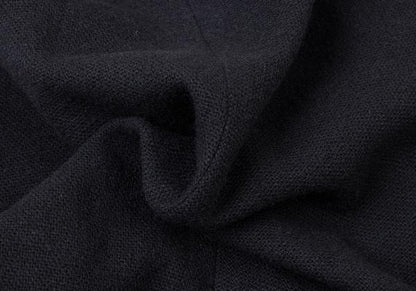 Y's Wool Many Button Wrap Midi Skirt Navy Size 3