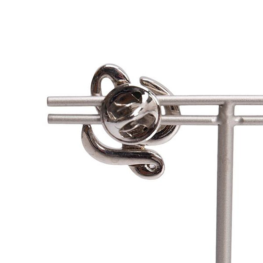 LOEWE Stone Pin Badge Silver