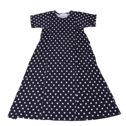 COMME des GARCONS Dot Panel T-Shirt Dress Blue Size XS