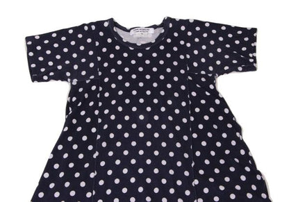 COMME des GARCONS Dot Panel T-Shirt Dress Blue Size XS