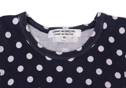 COMME des GARCONS Dot Panel T-Shirt Dress Blue Size XS