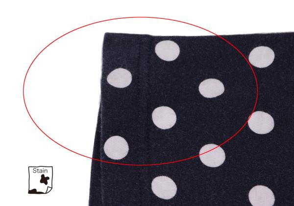 COMME des GARCONS Dot Panel T-Shirt Dress Blue Size XS