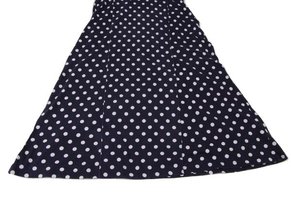 COMME des GARCONS Dot Panel T-Shirt Dress Blue Size XS
