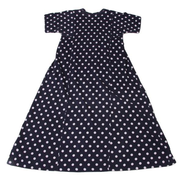 COMME des GARCONS Dot Panel T-Shirt Dress Blue Size XS