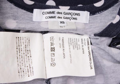 COMME des GARCONS Dot Panel T-Shirt Dress Blue Size XS