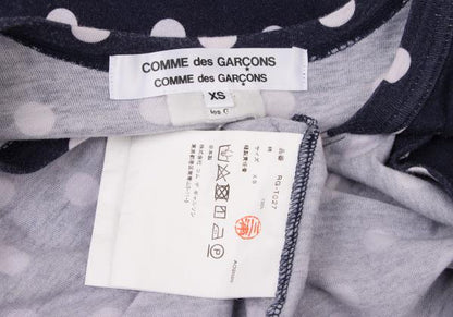 COMME des GARCONS Dot Panel T-Shirt Dress Blue Size XS