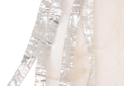 Falierosarti Metallic Trim Scarf Beige