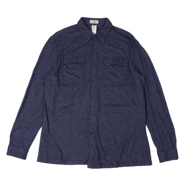 GIANNI VERSACE Medusa Flap Pocket Shirt Purple Size 50L
